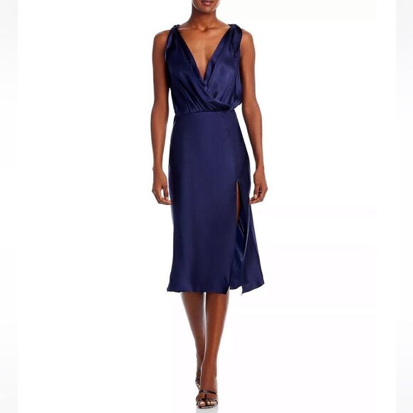 Amanda Uprichard x Bloomingdale's
Devi Silk Crossover Midi Dress - Picture 1 of 6